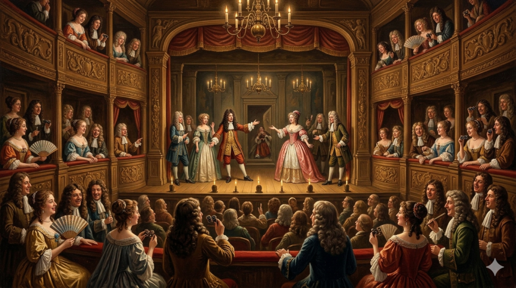 Restoration theatre performance in London
